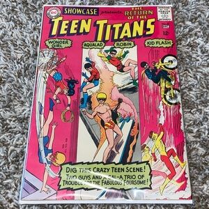 VINTAGE 1965 DC COMICS Teen Titans Key Early Team App & 2nd Wonder Girl #59